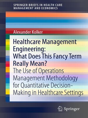 cover image of Healthcare Management Engineering